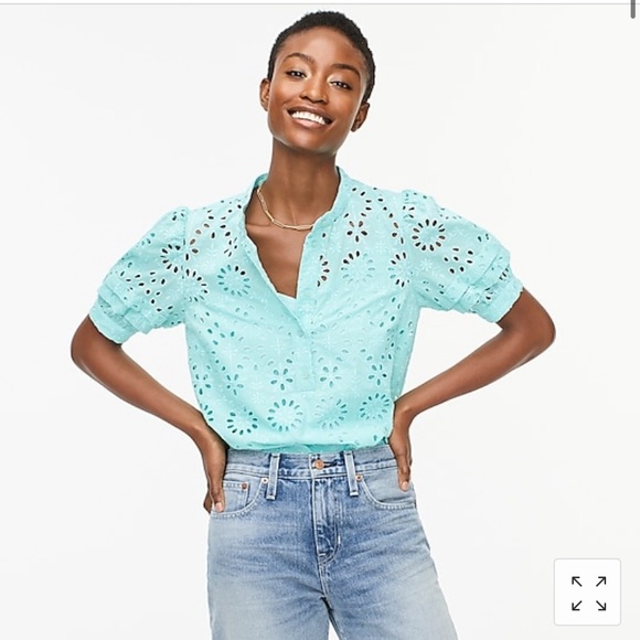 J Crew Puffsleeve Popover 